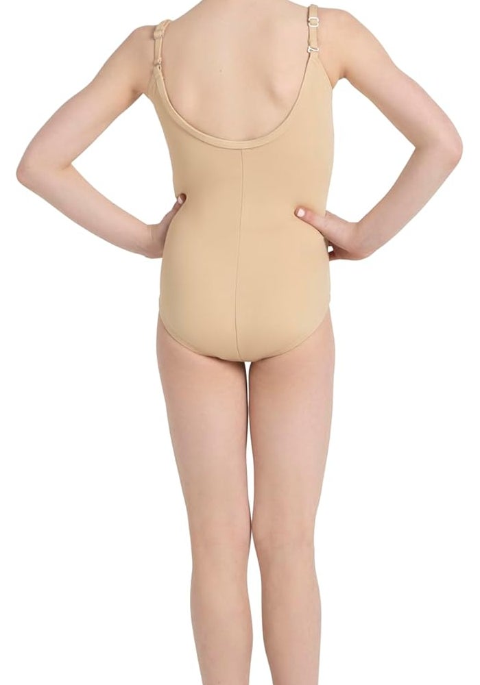 Capezio Girls' Camisole Leotard with Adjustable Straps in Nude - Size Child Large - Image 4